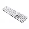 Tastiera CHERRY KC 200 MX universale USB QWERTZ tedesco argento, bianco