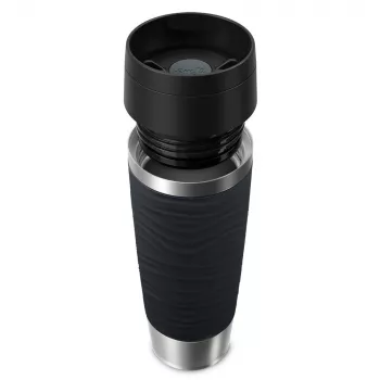 Travel Mug EMSA Waves Grande 500 ml nero, acciaio inox