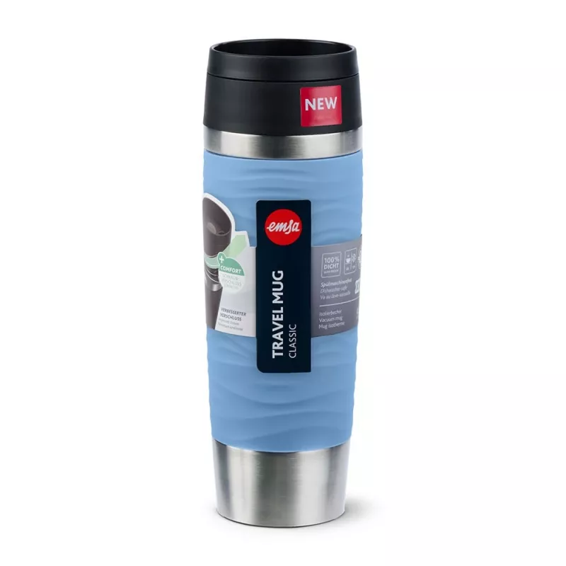 Travel Mug EMSA Waves Grande 500 ml blu, acciaio inox
