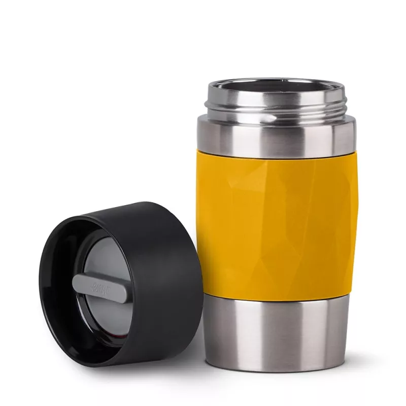 Travel Mug EMSA Compact 300 ml acciaio inox, giallo
