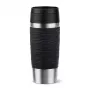 Travel Mug EMSA Waves 360 ml nero acciaio inox tazza da viaggio
