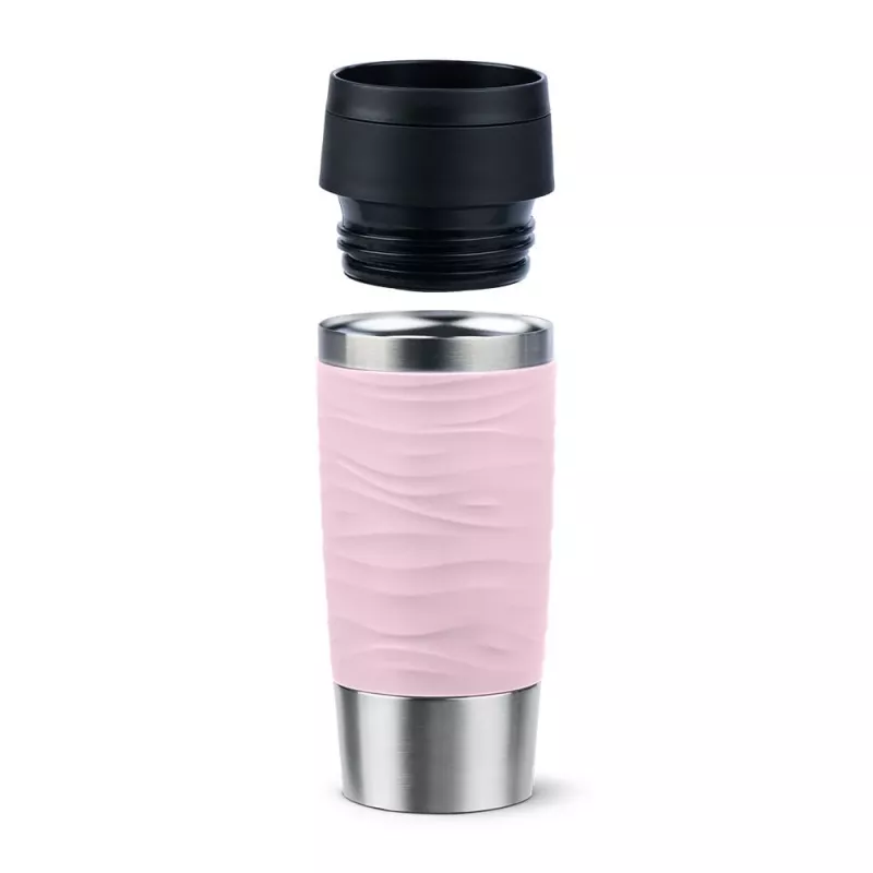 Travel Mug EMSA Waves 360 ml rosa acciaio inox tazza da viaggio