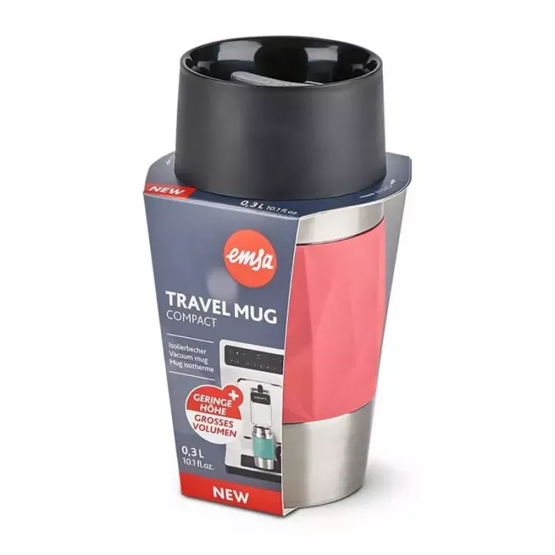Tazza termica EMSA N21604 0,3 l, corallo, acciaio inox