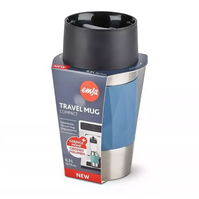EMSA N21602 tazza termica da viaggio 0,3 l blu in acciaio inox