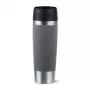 EMSA N2022300 Travel Mug Classic Grande tazza termica, 500 ml, acciaio inox/PP/silicone, chiusura Quick Press, grigia
