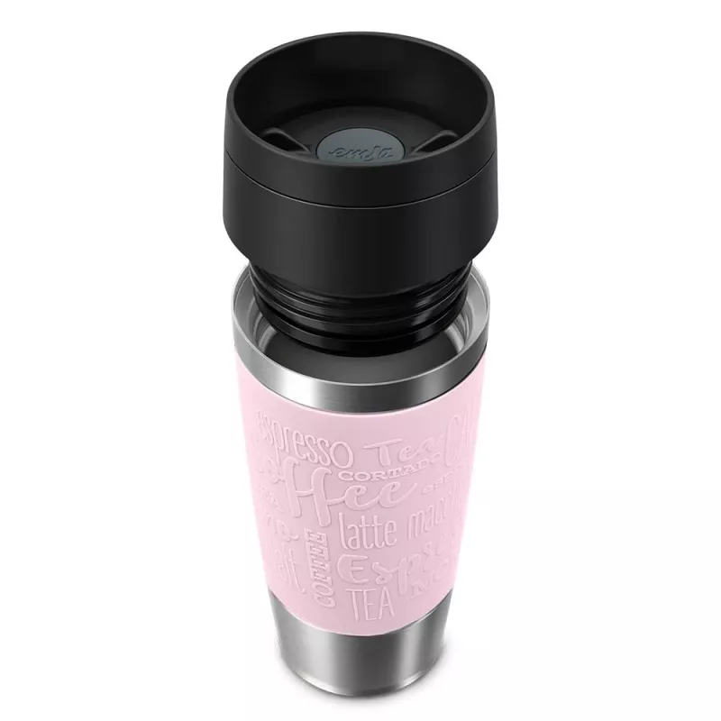 Travel Mug EMSA Classic 360 ml rosa acciaio inox tazza da viaggio