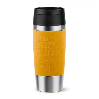 Travel Mug EMSA Classic 360 ml giallo acciaio inox tazza da viaggio