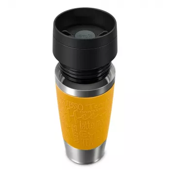 Travel Mug EMSA Classic 360 ml giallo acciaio inox tazza da viaggio