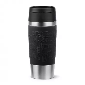 EMSA Travel Mug Classic N2020200 tazza da viaggio 360 ml nero, acciaio inox acciaio inox