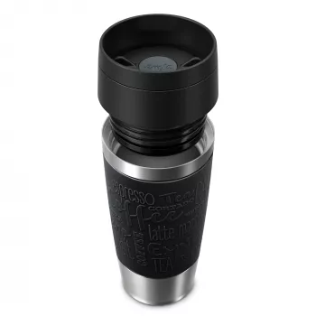EMSA Travel Mug Classic N2020200 tazza da viaggio 360 ml nero, acciaio inox acciaio inox
