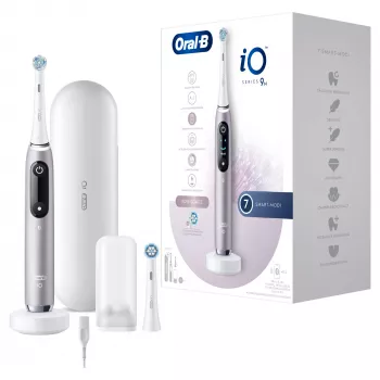 Spazzolino elettrico rotante-sonico per adulti Oral-B iO Series 9n rosa