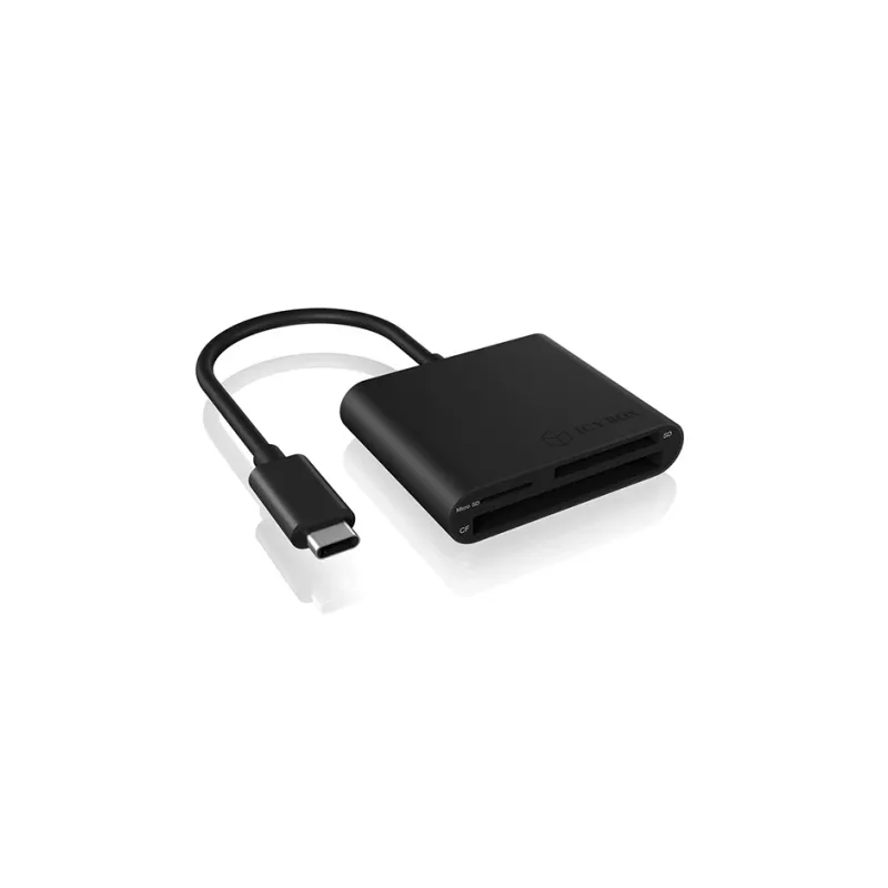 Lettore di schede ICY BOX IB-CR301-C3 USB 3.2 Gen 1 (3.1 Gen 1) Type-C nero