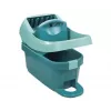 Secchio con sistema di strizzatura Leifheit 55076 — strizzatore ergonomico, grande capacità, verde
