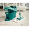 Secchio con sistema di strizzatura Leifheit 55076 — strizzatore ergonomico, grande capacità, verde