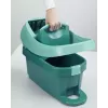 Secchio con sistema di strizzatura Leifheit 55076 — strizzatore ergonomico, grande capacità, verde