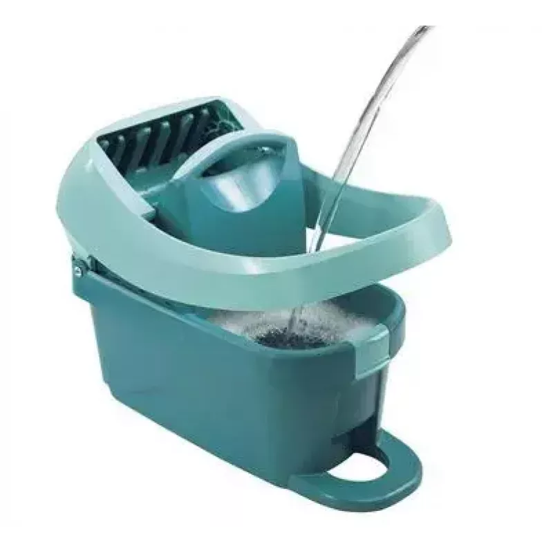 Secchio con sistema di strizzatura Leifheit 55076 — strizzatore ergonomico, grande capacità, verde