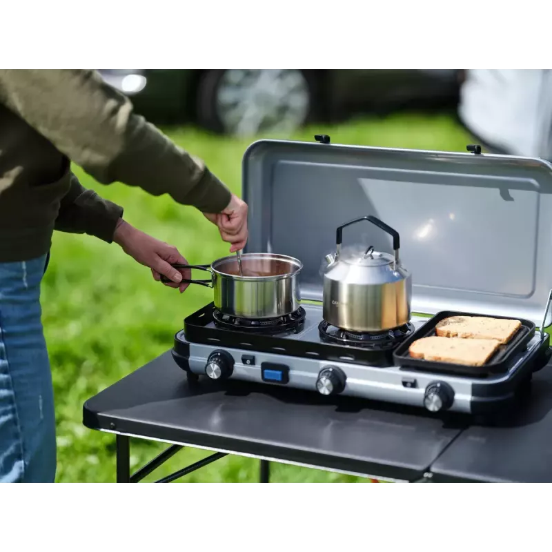 Fornello a combustibile liquido Campingaz 2 MULTI COOK, 2 zone di cottura, regolazione manuale