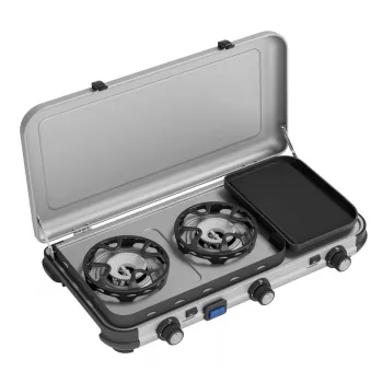 Fornello a combustibile liquido Campingaz 2 MULTI COOK, 2 zone di cottura, regolazione manuale
