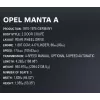 Giocattolo da costruzione Cobi Opel Manta A 1970 modello in scala 1:12, set di mattoncini