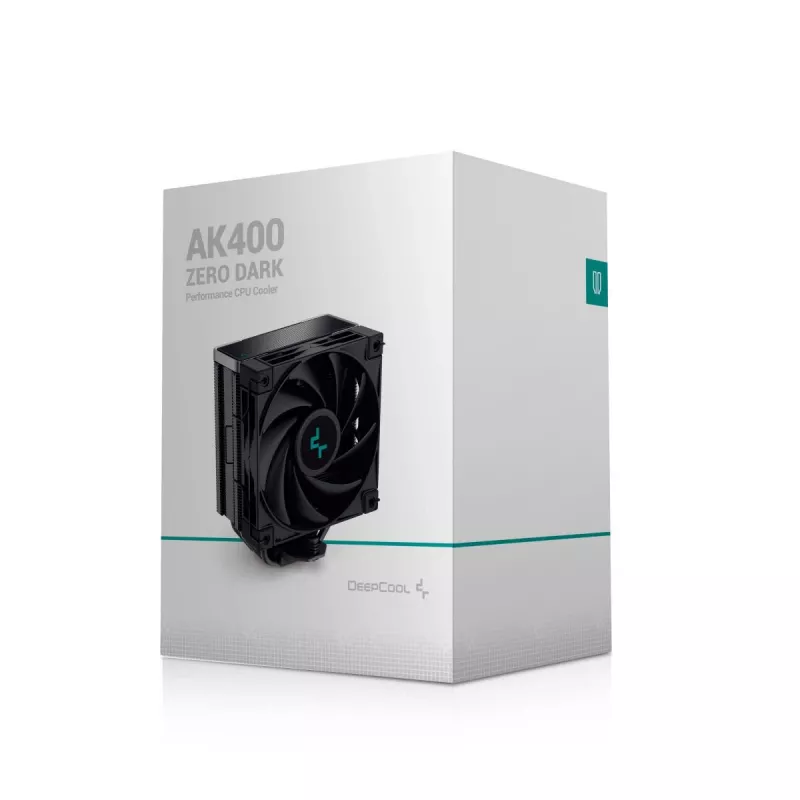 Dissipatore ad aria per processore DEEPCOOL AK400 Zero Dark 12 cm – nero