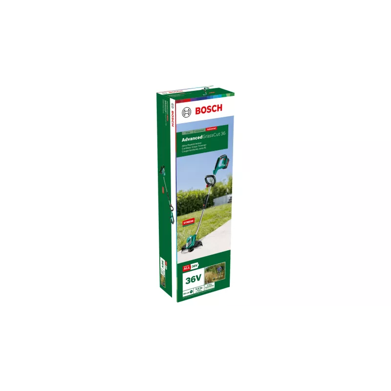 Bosch AdvancedGrassCut 36 30 cm a batteria nero, verde
