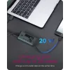 ICY BOX IB-HUB1454-C31 USB 3.2 Gen 1 (3.1 Gen 1) Type-C 10000 Mbit/s blu, grigio