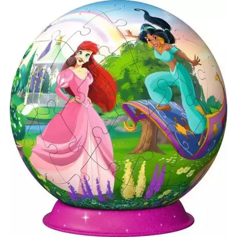 Puzzle 3D Ball Ravensburger Disney Princess – 72 pezzi, puzzle sferico