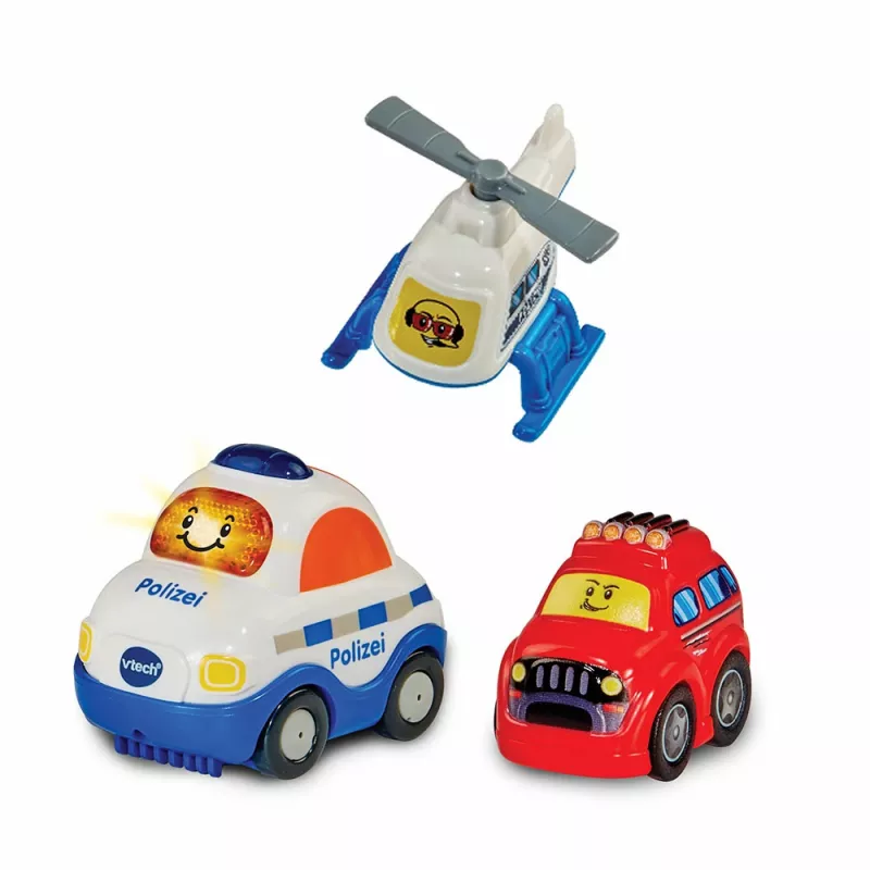 Set di gioco VTech Tut Tut Baby Flitzer Polizeistation 80-569904 con funzioni interattive e veicoli