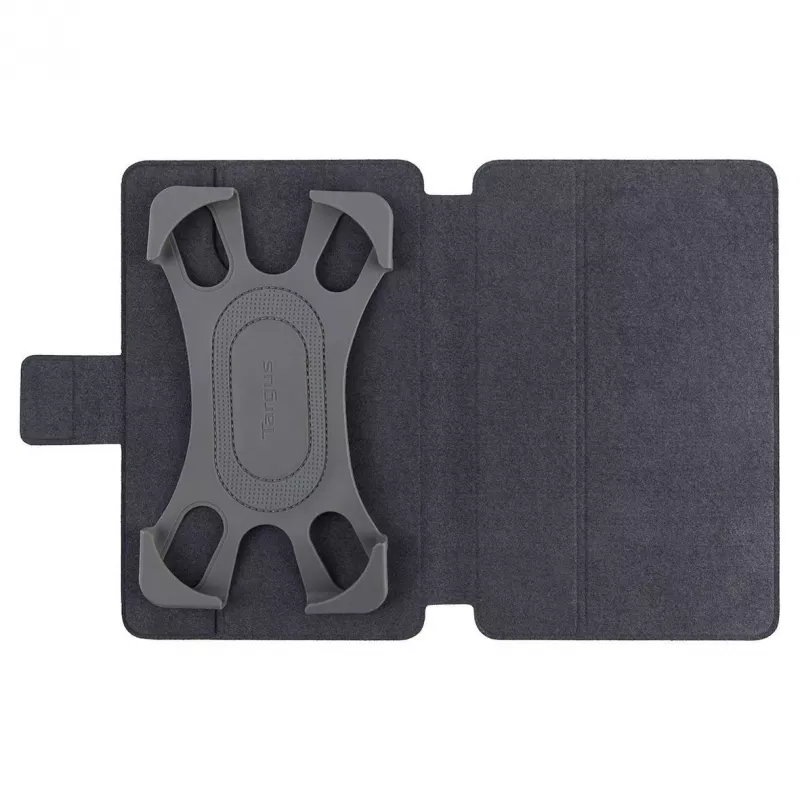 Targus SafeFit Rotating Universal THZ643GL custodia a libro per tablet da 7–8 pollici, poliuretano, chiusura magnetica, nera