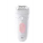 Epilatore Braun Silk-épil 5 Silk-epil 5 SE5-230, rosa, bianco, 28 pinzette, MicroGrip, 0,5 mm, batteria ricaricabile, batteria integrata
