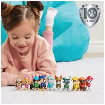 PAW Patrol, 10° anniversario, All Paws On Deck confezione regalo con 10 action figure da collezione, giocattolo per bambini dai 3 anni