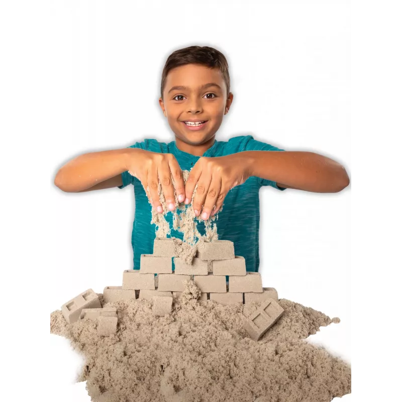 Kinetic Sand, set di gioco Dig N' Demolish con 450 g di sabbia da gioco e camion giocattolo, giocattolo sensoriale per bambini dai 5 anni