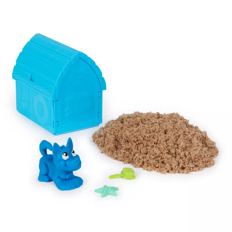 Set Kinetic Sand per bambini Spinmaster Kinetic Sand Doggie Dig con stampo, multicolore, dai 5 anni