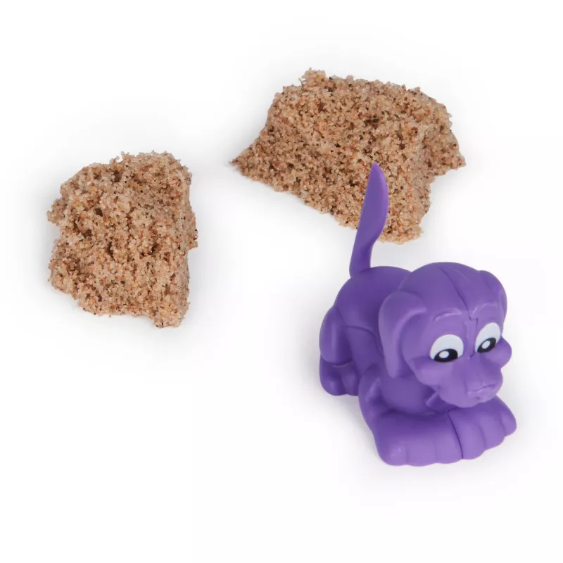 Set Kinetic Sand per bambini Spinmaster Kinetic Sand Doggie Dig con stampo, multicolore, dai 5 anni