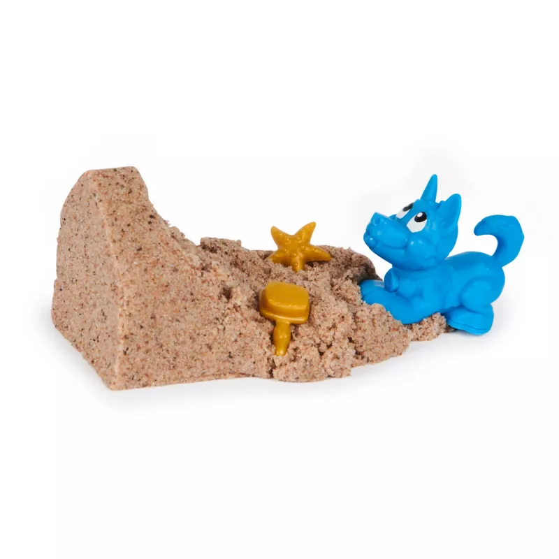 Set Kinetic Sand per bambini Spinmaster Kinetic Sand Doggie Dig con stampo, multicolore, dai 5 anni