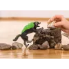 Figura Schleich ELDRADOR CREATURES Granitwolf modello 70153, età 7+, verde/grigio