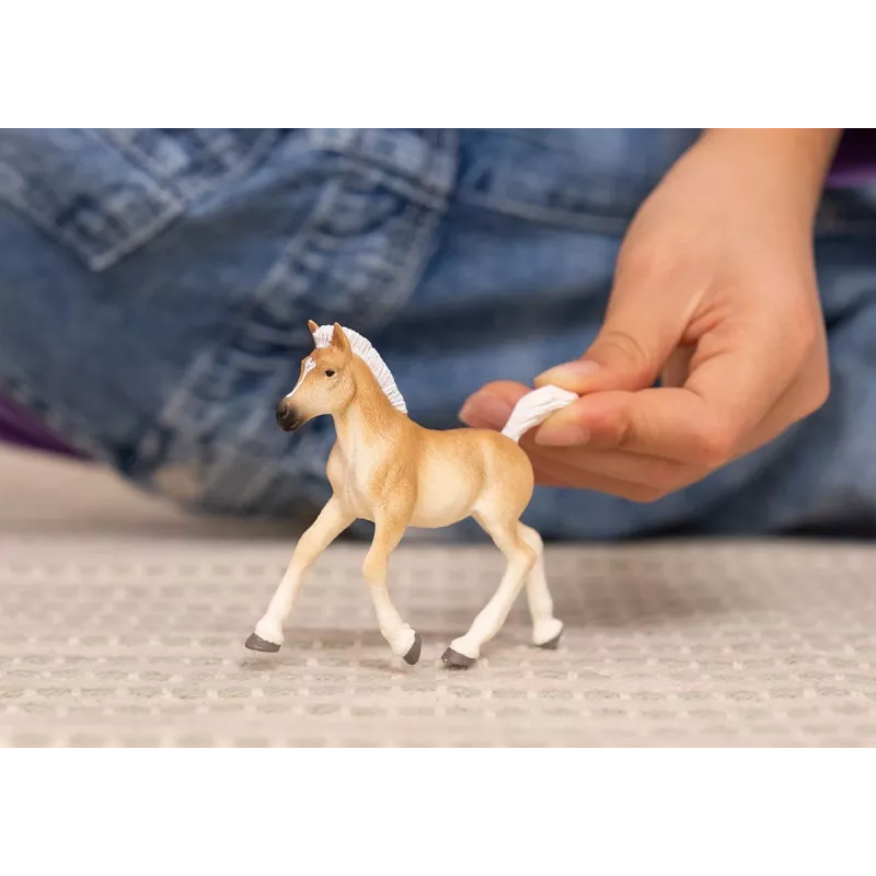 schleich HORSE CLUB puledro Haflinger, 5 anni, cavalli, beige, marrone, plastica