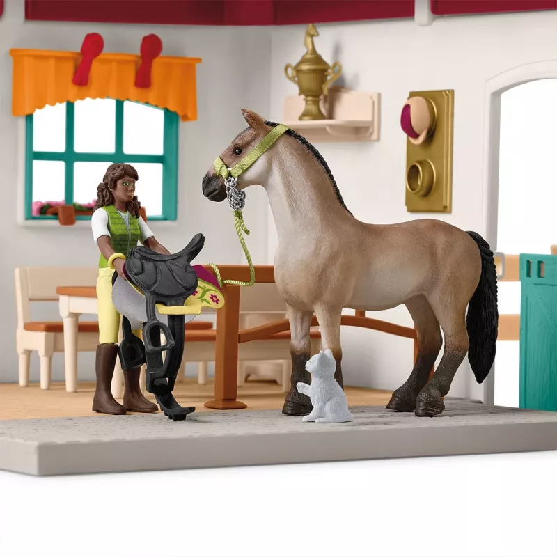schleich HORSE CLUB espansione selleria, scuderia, cavalli, 5 anni, multicolore, plastica