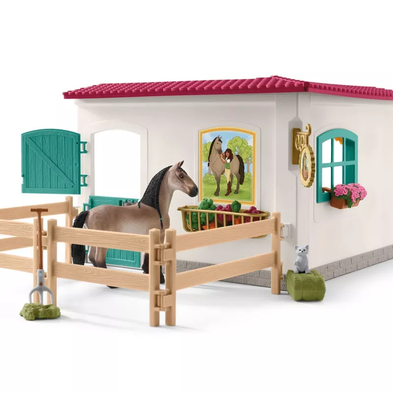 schleich HORSE CLUB espansione selleria, scuderia, cavalli, 5 anni, multicolore, plastica