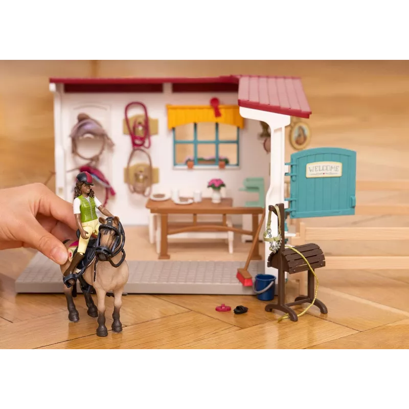 schleich HORSE CLUB espansione selleria, scuderia, cavalli, 5 anni, multicolore, plastica