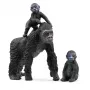 schleich WILD LIFE famiglia di gorilla, 3 anni, giungla, animali selvatici / giocattolo d'avventura, nero, grigio