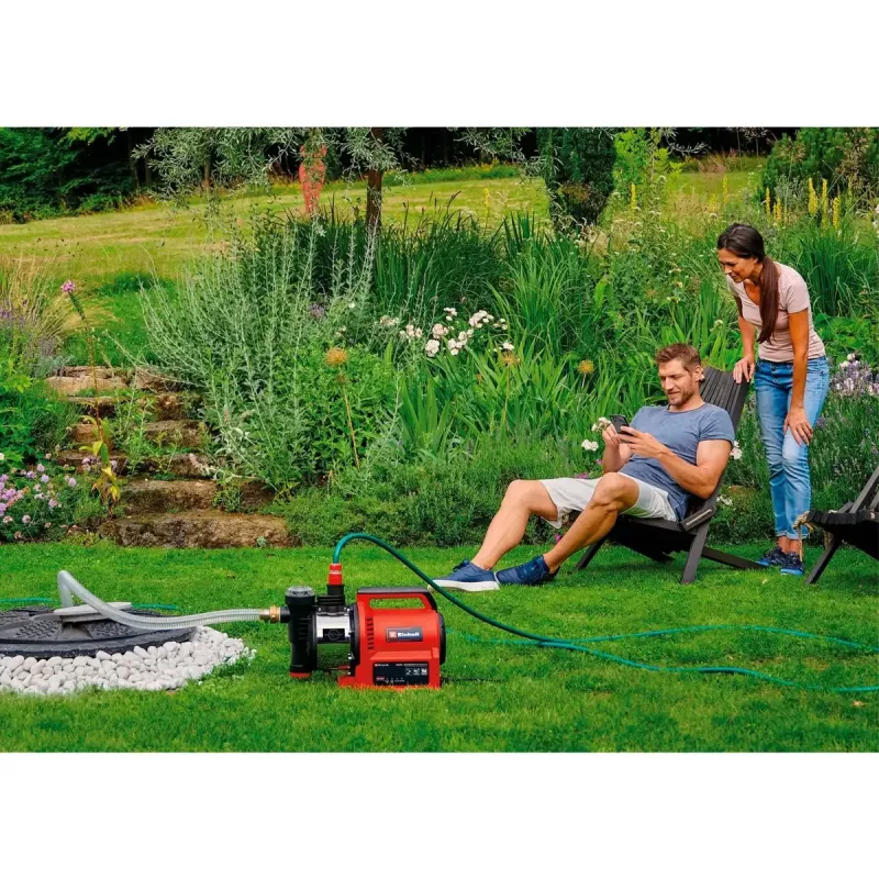 Pompa per acqua EINHELL GE‑AW 1144 SMART — 1100 W, controllo tramite app, irrigazione del giardino e trasferimento acqua