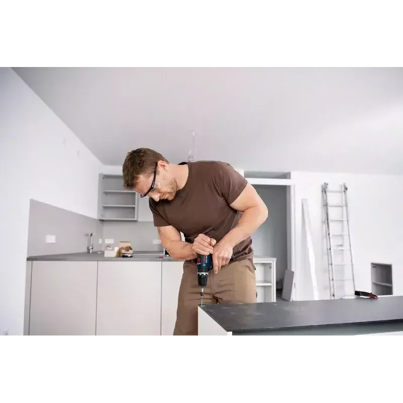 Bosch GSB 12V-35 Professional trapano a percussione a batteria 06019J9001, 12 V, 1750 giri/min, L-BOXX, senza batteria e caricabatterie, blu/nero