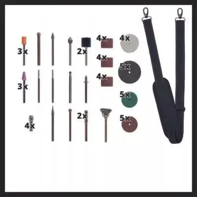 Einhell TE-MT 18/34 Li Solo utensile a batteria per molatura / incisione (4419360), senza batteria