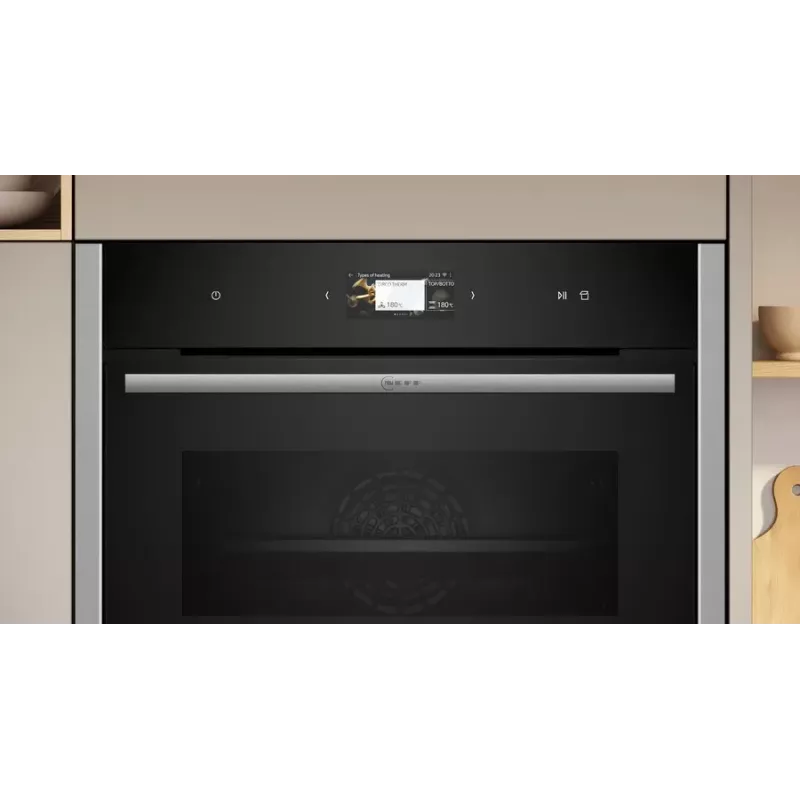 Cuocivapore Neff C24FS31N0 medium nero, acciaio inox touch