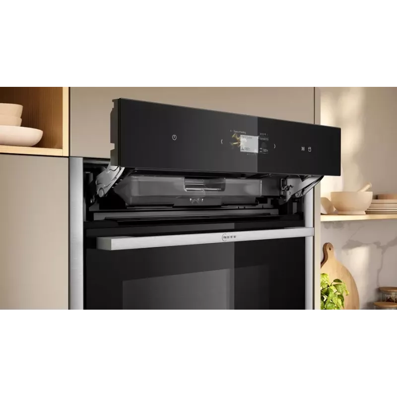 Cuocivapore Neff C24FS31N0 medium nero, acciaio inox touch
