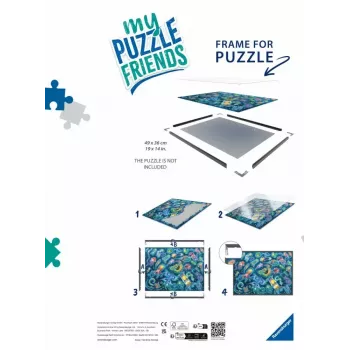 Cornice per puzzle Ravensburger 17901 – nera, per puzzle, età consigliata 12+