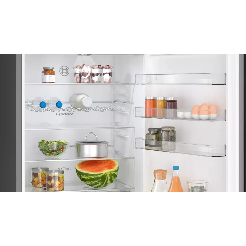 Frigorifero combinato Bosch Serie 4 KGN49VXCT a libera installazione 440 l acciaio inox