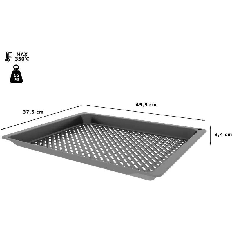 Parte/accessorio per forno Neff Z1655CA0 piastra grill grigia