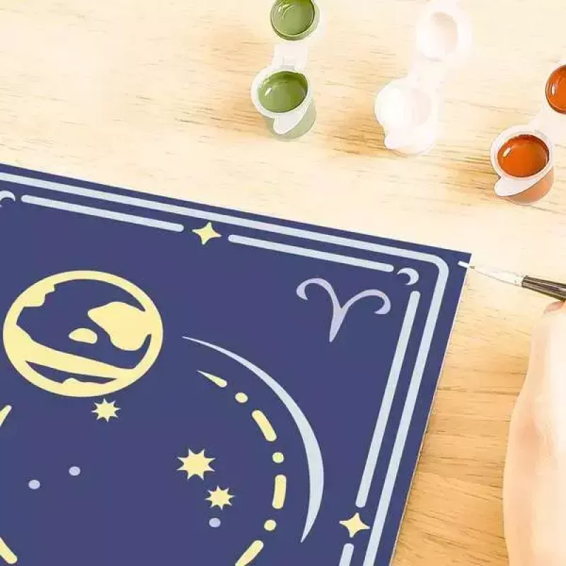 Set di pittura Ravensburger CreArt — segno zodiacale Ariete (modello 23736)